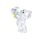 スワロフスキー Krisベア Forget-me-not クリスタル 花束 オブジェ インテリア くま