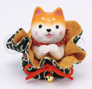 薬師窯(yakushigama) わんこ 日和 おねだり 柴犬(ふく福巾着)