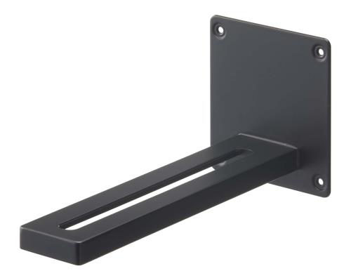 山崎実業(Yamazaki) 【 石こうボードピンセット・木ネジ 付属 】 ウォール プロジェクターラック ブラック 約W10×D23.8×H11cm スマート smart 壁面取り付け プロジェクター台 プロジェクターホルダー 5898