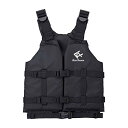【 限定】リーフツアラー(REEF TOURER) 泳ぎやすさを極めた 股ベルトなし シュノーケリングベスト スリムタイプ ブラック Lサイズ RA0402P ロゴ:ホワイト
