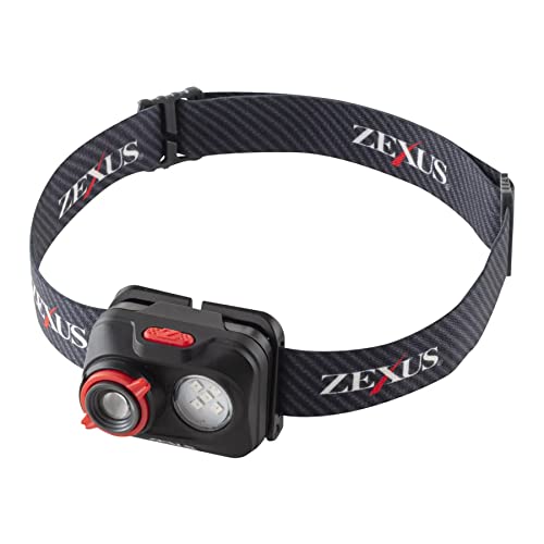 冨士灯器 ZEXUS(ゼクサス) LEDライト ZX-195 最大400ルーメン メインLED点灯时间:最大37时间 白/赤色