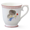 NARUMI(ナルミ) マグカップ 母の日 いわさきちひろ 290cc ピンク カーネーション かわいい 母の日 プレゼント 電子レンジ温め 食洗機対応 日本製...