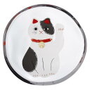 アデリア(ADERIA) 招き猫 豆皿 ブチ 日本製 化粧箱入 小皿 醤油皿 おしゃれ 取り皿 お皿 プレート 食器 ガラス 和食器 和菓子 ギフト 女性 母の日 食器 父の日 夫婦 男性 引越し祝い 結婚 挨拶回り 退職 誕生日 プレゼント 記念日 贈り物 6803