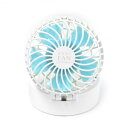 abbi Fan Mirror ハンズフリーポータブル扇風機ミラー付き ホワイト コンパクト 携帯扇風機 アビィファン ミラー 折り畳み式 USB充電式 首かけストラップ付き ミラー付き 3段階調節 AB18640 【日本正規代理店品】