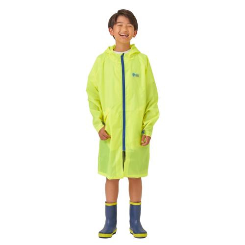 ビームス スクール レインコート ポンチョ 2way ランドセル対応 雨具 防水 カッパ 男の子 女の子 通園 通学 121491 ライム 140