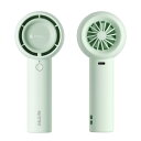 JISULIFE Handheld Fan Life5 2000 ポータブル扇風機 風力3段階調節 羽根隠しデザイン 静音設計 コンパクト ワンボタンで操作 7時間連続使用可能 USB-C 充電式 JL-FA42GR グリーン 【国内正規品】