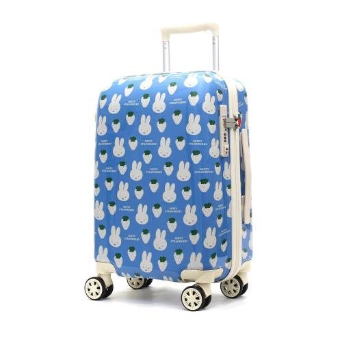 ハピタス miffy ミッフィー スーツケース フェイスデザイン 機内持込サイズ HAP2249 30L 2.9kg Sサイズ:ストロベリーブルー ハピタス miffy ミッフィー スーツケース フェイスデザイン 機内持込サイズ HAP2249 30L 2.9kg Sサイズ:ストロベリーブルー