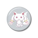 TVアニメ「魔法少女まどか☆マギカ」 キュゥべえ 100mm缶バッジワンナイト人狼コラボドット絵ver.