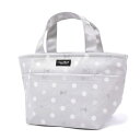 COLORFUL CANDY STYLE 抗菌ランチトート お弁当バッグ トートバッグ サブバッグ Polka Dot Ribbon グレー ND400800