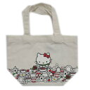 サンリオ ミニトート ランチトートバッグ 帆布 コットン 布 お弁当 小さめ かわいい キャラクター ハローキティA