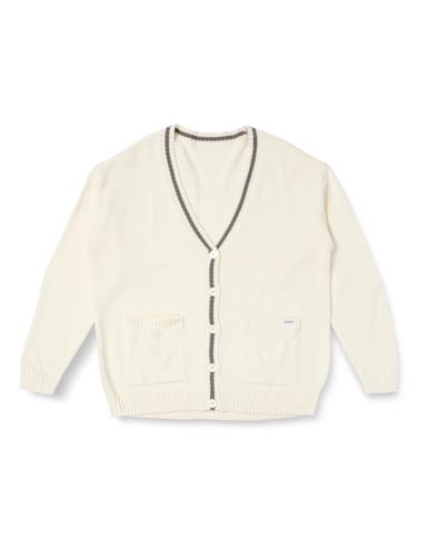 レピピアルマリオ カラーカーディガン ルーズシルエット スクール 142825 ガールズ オフホワイト 140