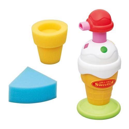 トイローヤル おふろでパティシエ! あわあわスイーツ ( お風呂 / おもちゃ ) ボディソープで遊べる ( 水遊び / お風呂遊び ) あわ 泡遊び スポンジ付き プールトイ