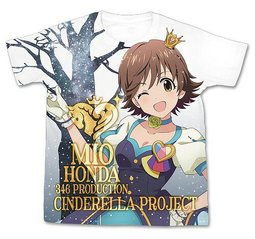 マイファーストスター！！本田未央フルグラフィックTシャツ アイドルマスター シンデレラガールズ サイズ：M カラー：WHITE