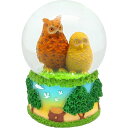 スノードーム フクロウ アニマルフレンズ スノーグローブ 動物雑貨