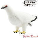 【送料無料】HANSA ライチョウ 冬 BH7642 ハンサ リアル 動物 ぬいぐるみ 雷鳥 とり 鳥