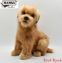 【送料無料】HANSA ノーフォークテリア 仔 BH3996 ハンサ リアル 動物 ぬいぐるみ いぬ 犬