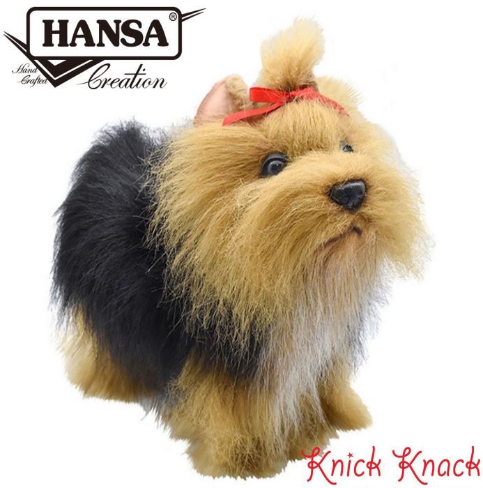 【送料無料】HANSA ヨークシャーテリア BH5909 ハンサ リアル 動物 ぬいぐるみ かわいい グッズ 雑貨 置物 オブジェ インテリア いぬ 犬