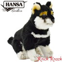 HANSA 黒柴 仔 BH7249 ハンサ リアル 動物 ぬいぐるみ クロシバ いぬ 犬