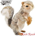 HANSA ハイイロリス BH4841 ハンサ リアル 動物 ぬいぐるみ 灰色栗鼠