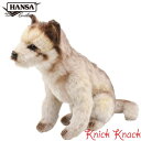 【送料無料】HANSA オオカミ 仔 BH6740 ハンサ リアル 動物 ぬいぐるみ 狼