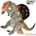 HANSA スピノサウルス グレー ハンドパペット BH7751 ハンサ リアル 動物 恐竜