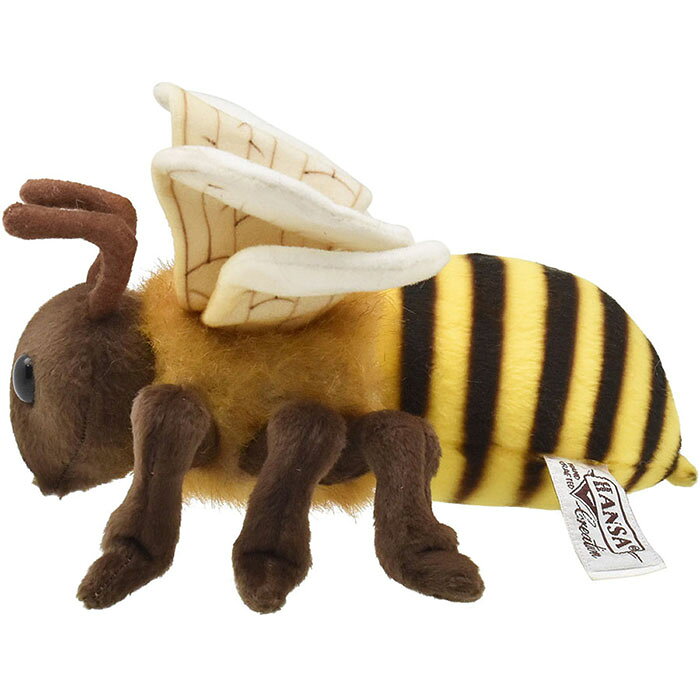 【送料無料】HANSA ミツバチ BH6565　ハンサ リアル 動物 ぬいぐるみ かわいい グッズ 雑貨 置物 オブジェ インテリア 蜜蜂 昆虫の商品画像 2
