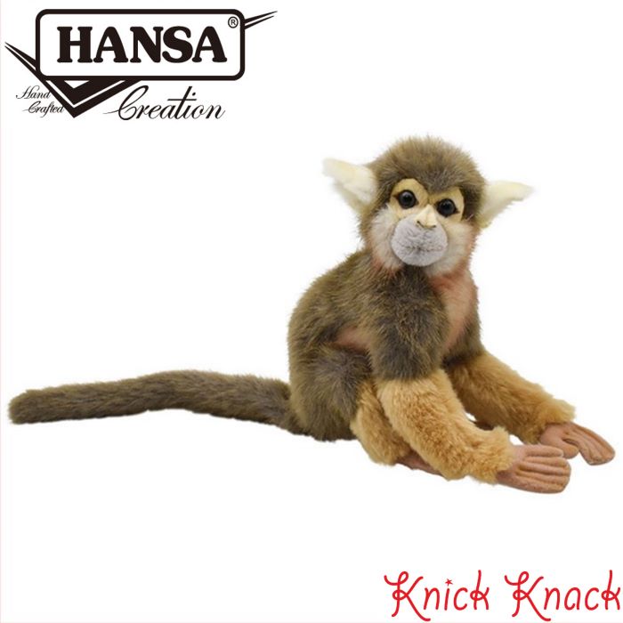 HANSA リスザル BH3827　ハンサ リアル 動物 ぬいぐるみ 栗鼠猿 サルのサムネイル