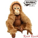 【送料無料】HANSA オランウータン BH6698 ハンサ リアル 動物 ぬいぐるみ サル 猿