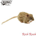 HANSA チャイロネズミ BH5577 ハンサ リアル 動物 ぬいぐるみ 茶色鼠
