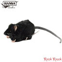 HANSA クロネズミ BH5578 ハンサ リアル 動物 ぬいぐるみ 黒鼠