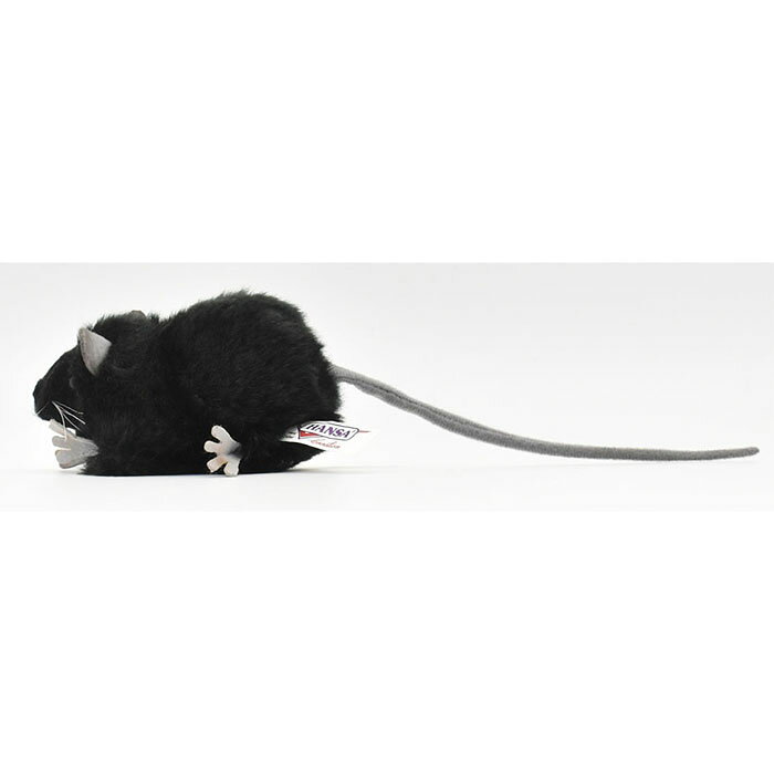 HANSA クロネズミ BH5578　ハンサ リアル 動物 ぬいぐるみ かわいい グッズ 雑貨 置物 オブジェ インテリア 黒鼠 knickknack-10000103 ニックナック サンプル画像2