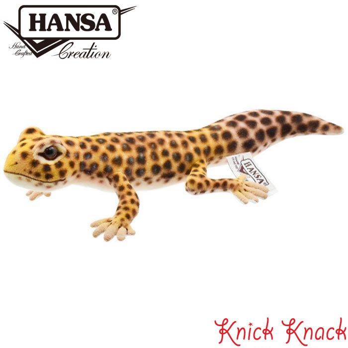 HANSA ヒョウモントカゲモドキ BH8140 ハンサ リアル 動物 ぬいぐるみ かわいい グッズ 雑貨 置物 オブジェ インテリア 家守 ヤモリ