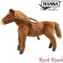 【送料無料】HANSA ウマ 鞍付 BH5811 ハンサ リアル 動物 ぬいぐるみ 馬