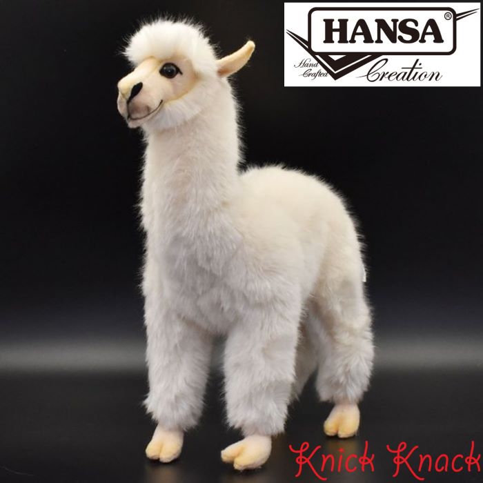 Llama - 【送料無料】HANSA アルパカ BH6024　ハンサ リアル 動物 ぬいぐるみ かわいい グッズ 雑貨 置物 オブジェ インテリア 羊駱駝