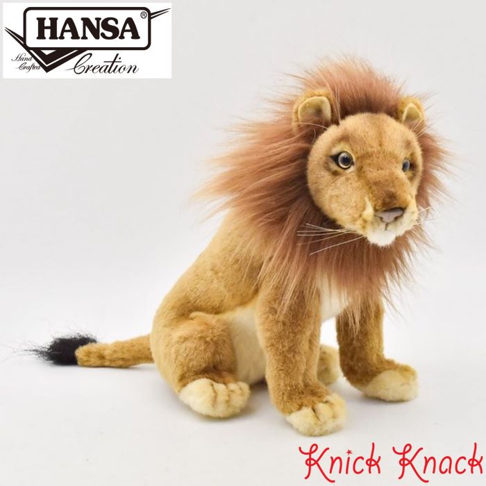 HANSA ライオン オス BH3937　ハンサ リアル 動物 ぬいぐるみ