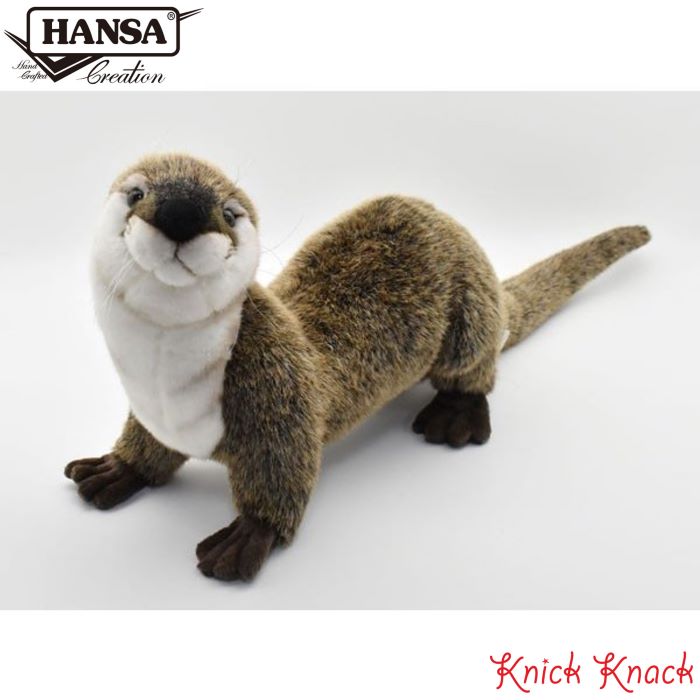 【送料無料】HANSA カワウソ BH3319　ハンサ リアル 動物 ぬいぐるみ グッズ 雑貨 置物 オブジェ インテリア