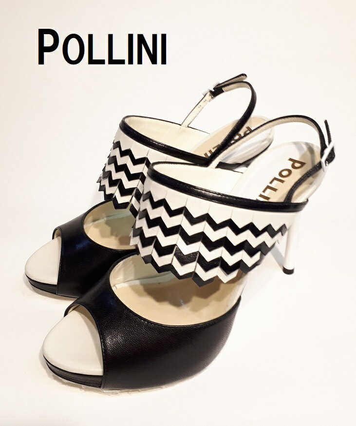 ランクS 【POLLINI】11ピンヒールサンダル　サイズ36　1／2【中古】