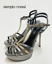ランク NEWNEW【sergio rossi】セルジオロッシストラップ ピンヒール サンダル pin heal sandal イタリア製 サイズ 35〔約23cm〕(中古)(4)