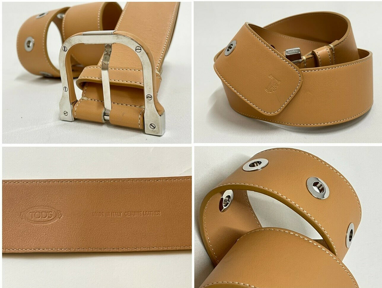 ���A���ȥå���TOD��S�ۥȥå� TOD'S ��ǥ����� �쥶���٥�� Leather Belt �����롡80����(���)