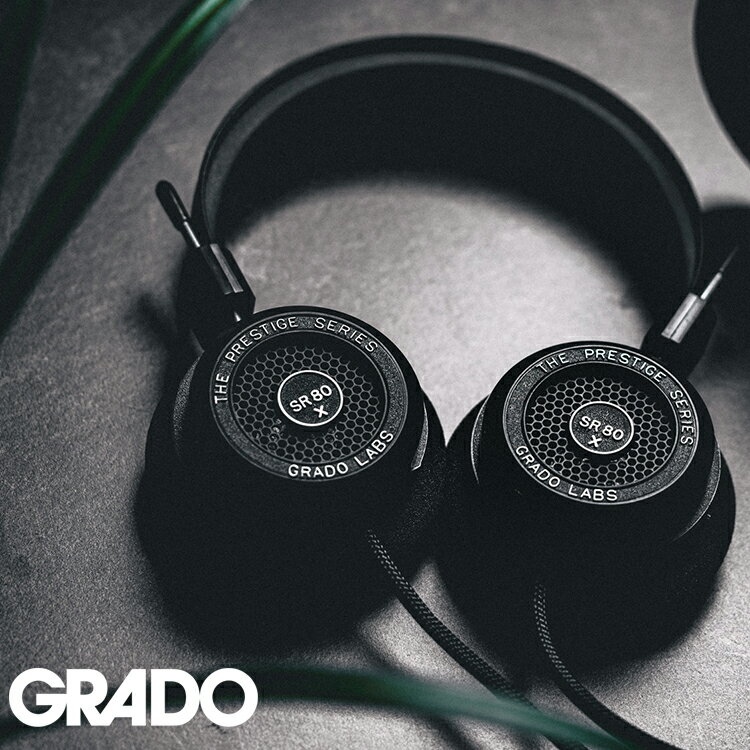 GRADO (グラド) SR80x Prestigeシリーズ ヘッドホン 有線オープンバックステレオヘッドホン ヘッドフォン オンイヤー ヘッドフォン オープンエア 有線