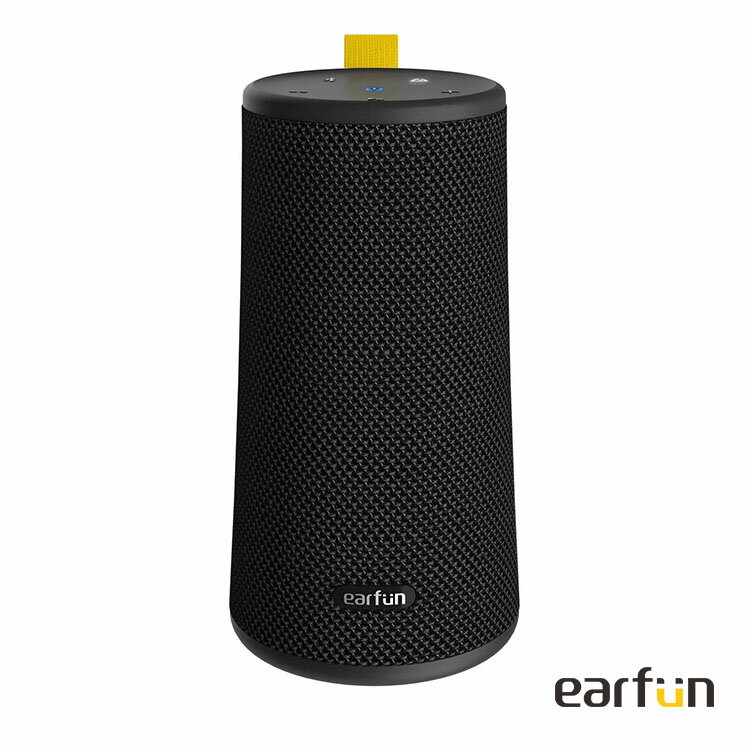 EarFun UBOOM Bluetooth 5.0 360度ワイヤレススピーカー DSP処理技術 デュアルバッシブラジエーター デュアルスピーカーユニット 16時間再生 USB-C急速充電対応 IPX7防水 ステレオペアリング