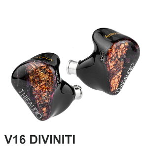 THIEAUDIO V16 Divinity旗艦モデルハイブリッド型HIFIイヤホン 片側に16個(Knowles+Sonion)バランスドアーマチュアドライバーが搭載され リケーブル可能の設計 カナル型 人間工学に基づいてデザイン 耳掛け式イヤホン ノイズキャンセリング機能
