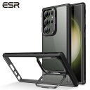 【メール便送料無料】ESR Galaxy S23 / S23+ / S23 Ultra スタンドケース レンズスタンド内蔵 米軍MIL規格の落下防止 ワイヤレス...