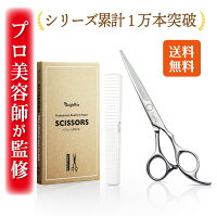 【プロ美容師が監修】 散髪 はさみ ヘアカット ハサミ セルフカット 髪切りハサミ 散髪ハサミ ヘアカットはさみ 髪切りはさみ ウィッグ はさみ シザー ハサミ 鋏 美容師 理容師 プロ用 家庭用 子供用 初心者用 コーム付き 送料無料