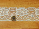 【レース★サックス】花柄ラッセルレース【50cm単位】(kk-22)