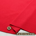 【アウトレット商品 ニット生地 無地/チェリーレッド03-35cmカット済】ライトフリース生地 厚み2ミリ 幅148cm 極軽量なマイクロファイバーを使用した中肉厚のライトフリース 横方向に伸びるテンション中~やや高のニット やや丸まりやすい(cx-1385-3)