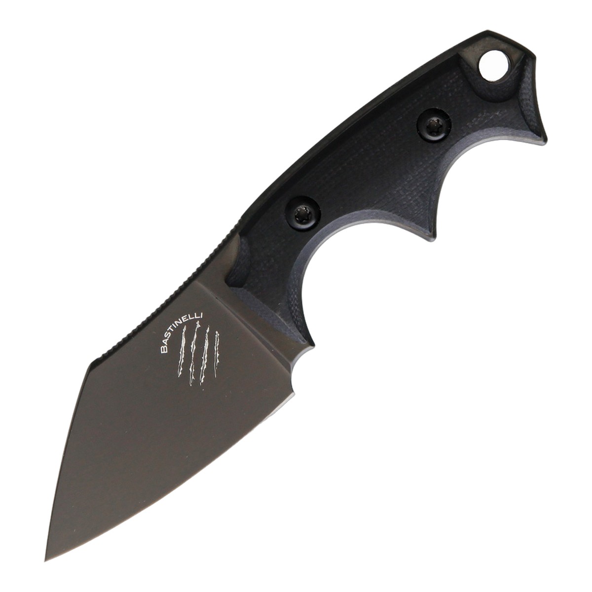 Bastinelli バスティネリ BBドラゴ ブラック N690Co マイカルタ BB Drago フィックスド フルタング イタリア製 アウトドアナイフ 固定刃 キャンプナイフ ブッシュクラフト サバイバル ハンティング ハンター 薪割り フェザー フィッシング 防災 緊急時 正規品 本物保証