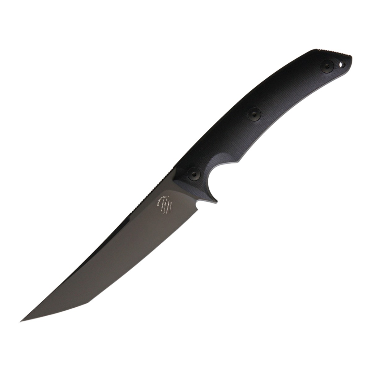 Bastinelli バスティネリ PY N690Co G-10 フィックスド ブラックPVD イタリア製 アウトドアナイフ 固定刃 キャンプナイフ ブッシュクラフト サバイバル ハンティング ハンター 薪割り フェザー フィッシング 防災 緊急時 正規品 本物保証