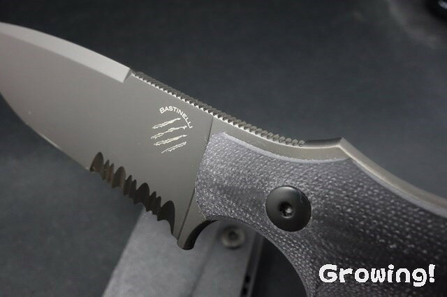 Bastinelli バスティネリ R.E.D V2 ブラックPVD N690Co 波刃 G-10 カイデックス フ...