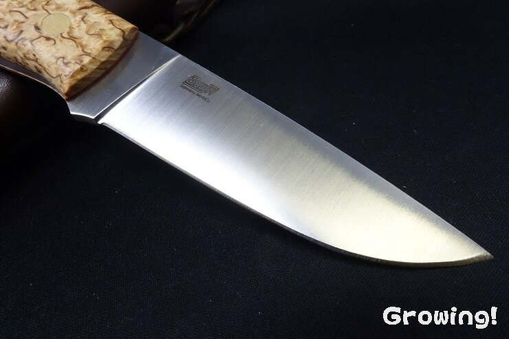 BRISA ブリサ トラッパー95 N690Co フラット カーリーバーチ 北欧ナイフ Trapper ...